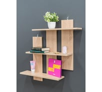 Школьная полка Граникум настенная Эконис для книг и учебников, дуб polkag014