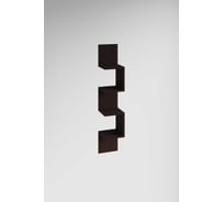 Угловая полка Граникум Ритм школьная настенная для книг, венге polkag009