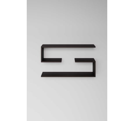 Школьная полка Граникум настенная Экорна для книг и учебников, венге polkag024