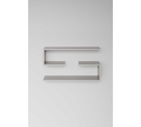 Школьная полка Граникум настенная Экорна для книг и учебников, серая polkag023