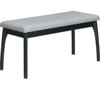 Мягкая скамья для прихожей Мебелик ткань серый, каркас венге 7563