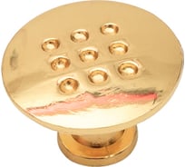 Ручка-кнопка Скобяной мод.48 золото Хедер 007582