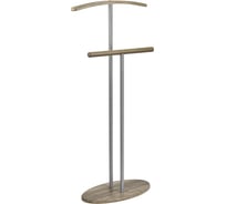 Костюмная вешалка Мебелик Дэви 2 металлик/дуб крымский состаренный 7464