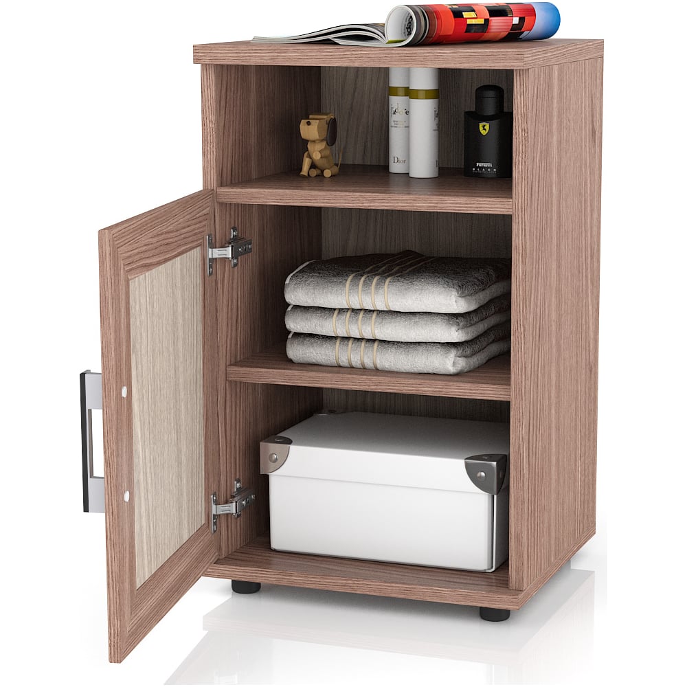 Прикроватная тумба Мебельный двор Бонус ясень шимо светлый/ясень шимо ...