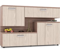 ТВ тумба Мебельный двор С-МД-С1-1400, ясень шимо светлый/ясень шимо тёмный 1364049