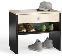 Тумба для обуви Мебельный двор С-МД-ТО-08, венге/дуб 1021025