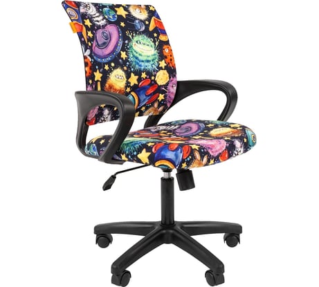 Детское кресло CHAIRMAN Kids 103 НЛО ткань, черное 00-07037536