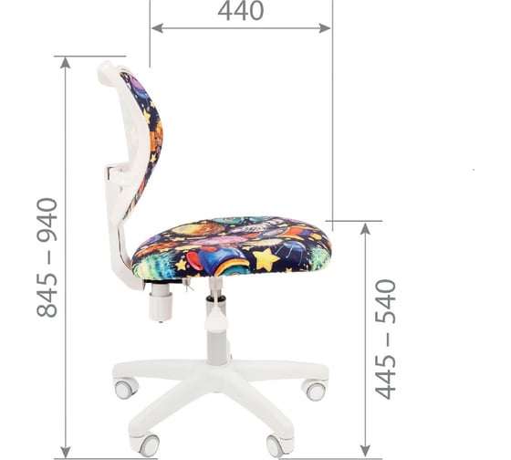 Детское кресло CHAIRMAN Kids 102 НЛО ткань 00-07027826