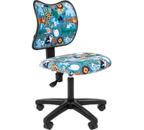 Детское кресло CHAIRMAN Kids 102 зоопарк ткань, черное 00-07036637