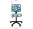 Детское кресло CHAIRMAN Kids 102 зоопарк ткань, черное 00-07036637 4