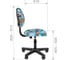 Детское кресло CHAIRMAN Kids 104 зоопарк ткань, черное 00-07038185 9