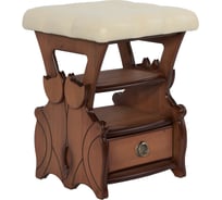 Табурет BOGACHO Марта - 2 с ящиком ванильный 11178/ванильный 000ЭЛ003948