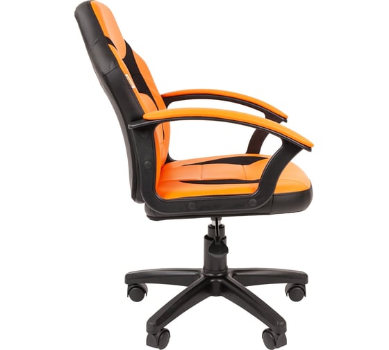 Детское кресло CHAIRMAN Kids 110 экопремиум черное/оранжевое 00-07049365