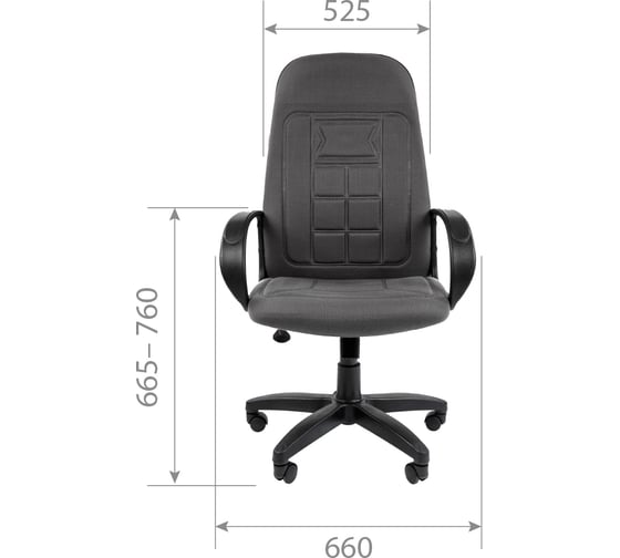 Компьютерное кресло CHAIRMAN 727 TW-11 черное 00-06110220