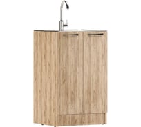 Тумба под нержавеющую мойку Домино Дуб Вотан 50x50 D5050DV