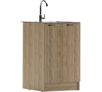 Тумба под нержавеющую мойку Домино Дуб Сонома 60x50 D6050DS