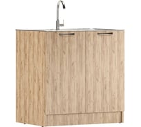 Тумба под нержавеющую мойку Домино Дуб Вотан 60x80 D6080DV