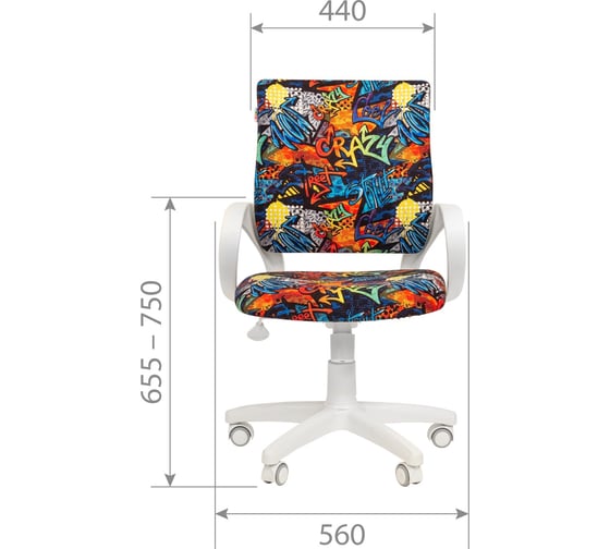 Детское кресло CHAIRMAN Kids 103 ткань CRAZY 00-07078003
