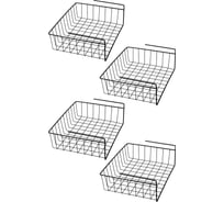 Подвесная широкая корзина Violet черная, 4 шт. N-713/4-07