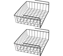 Подвесная широкая корзина Violet черная, 2 шт. N-713/2-07