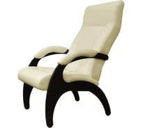 Кресло Мебелик Пиза экокожа крем, каркас венге П0004500 6401