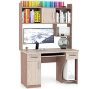 Компьютерный стол Мебельный двор С-МД-СК7, ясень шимо светлый/ясень шимо темный 1364044