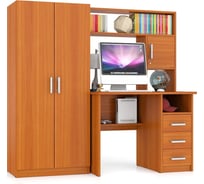 Компьютерный стол Мебельный двор С-МД-СК9, Шкаф С-МД-СК9Ш, вишня 1364063