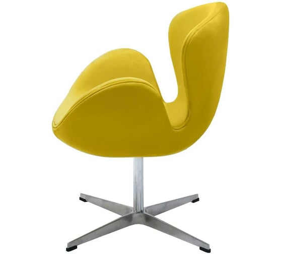 Кресло BRADEX SWAN CHAIR жёлтый, искусственная замша FR 0658