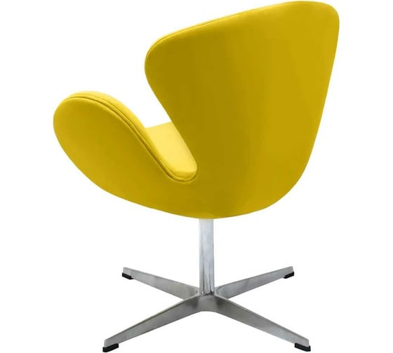Кресло BRADEX SWAN CHAIR жёлтый, искусственная замша FR 0658