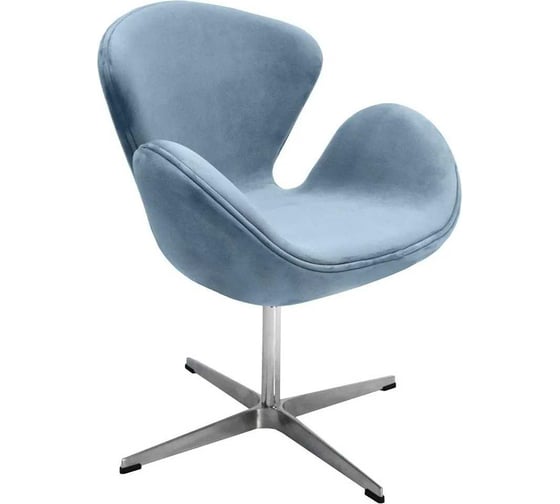 Кресло BRADEX SWAN CHAIR серый, искусственная замша FR 0654