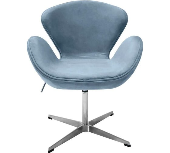 Кресло BRADEX SWAN CHAIR серый, искусственная замша FR 0654