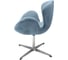 Кресло BRADEX SWAN CHAIR серый, искусственная замша FR 0654 3