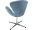 Кресло BRADEX SWAN CHAIR серый, искусственная замша FR 0654 5
