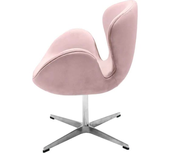 Кресло BRADEX SWAN CHAIR пудровый, искусственная замша FR 0659