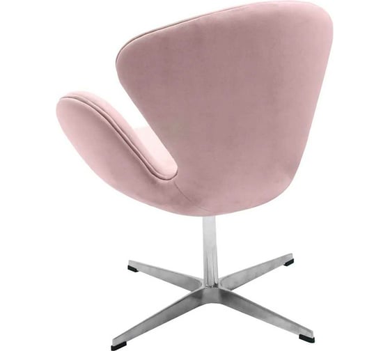 Кресло BRADEX SWAN CHAIR пудровый, искусственная замша FR 0659