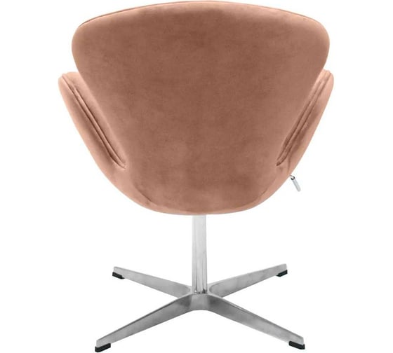 Кресло BRADEX SWAN CHAIR пыльно-розовый, искусственная замша FR 0657