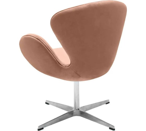 Кресло BRADEX SWAN CHAIR пыльно-розовый, искусственная замша FR 0657