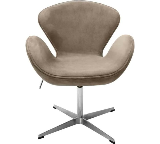 Кресло BRADEX SWAN CHAIR латте, искусственная замша FR 0656