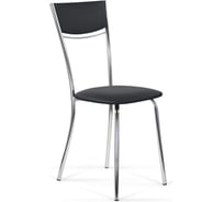 Стул Leset Татум, Хром/экокожа Черный 7208-3626