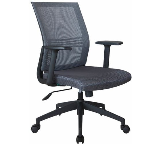 Кресло RIVA Chair RCH 668B-9 серая ткань/серая сетка YX2404, ST1104 УЧ-00000468 1