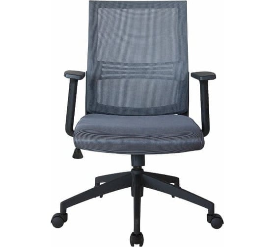 Кресло RIVA Chair RCH 668B-9 серая ткань/серая сетка YX2404, ST1104 УЧ-00000468