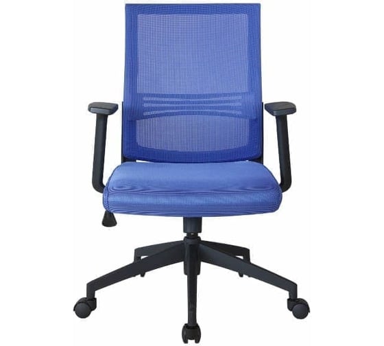 Кресло RIVA Chair RCH 668B-9 синяя ткань/синяя сетка YX2401, ST1101 УЧ-00000469
