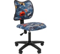 Детское кресло CHAIRMAN Kids 102 ткань машинки, черное 00-07036638