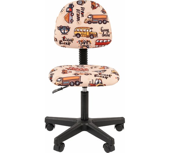 Детское кресло CHAIRMAN Kids 104 ткань автобусы, черное 00-07038186