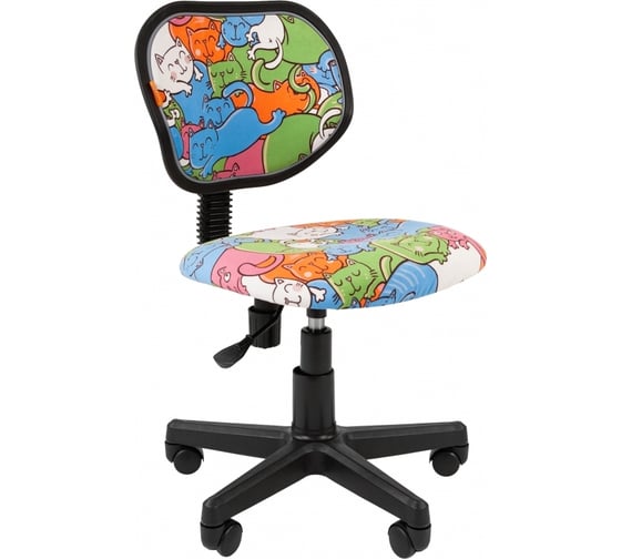 Детское кресло CHAIRMAN Kids 106 ткань котики, черное 00-07038244 1