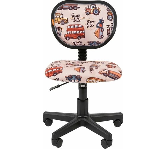 Детское кресло CHAIRMAN Kids 106 ткань автобусы, черное 00-07038215