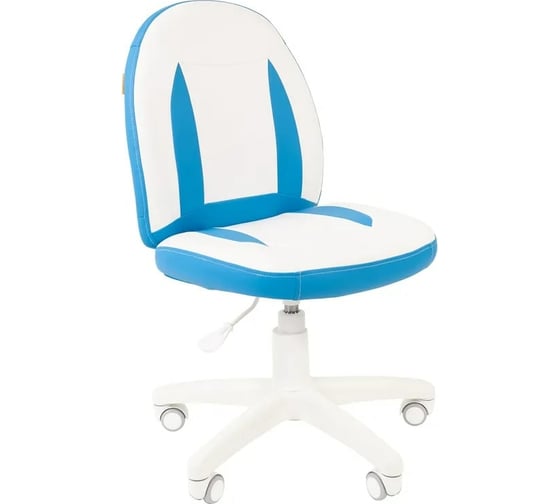 Детское кресло CHAIRMAN Kids 122 экопремиум белое/голубое 00-07033128
