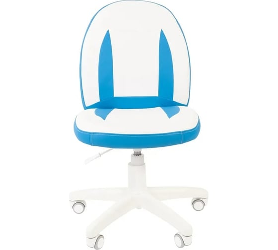 Детское кресло CHAIRMAN Kids 122 экопремиум белое/голубое 00-07033128