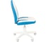 Детское кресло CHAIRMAN Kids 122 экопремиум белое/голубое 00-07033128 3