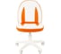 Детское кресло CHAIRMAN Kids 122 экопремиум белое/оранжевое 00-07033127 2
